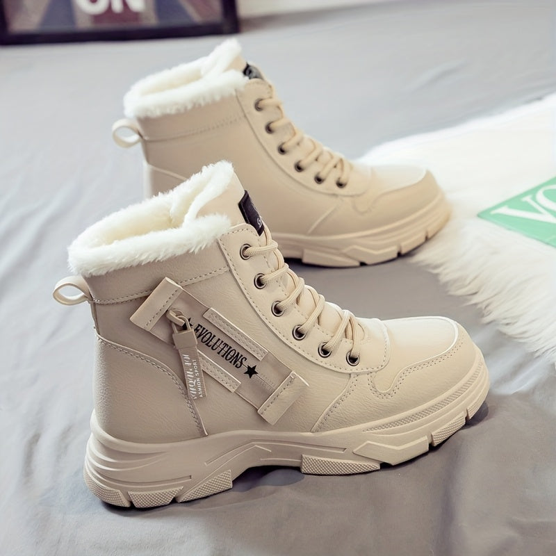 Warme Dames Winter Enkellaarsjes | Verdikte Fleece Voering & Dikke Antislip Zool