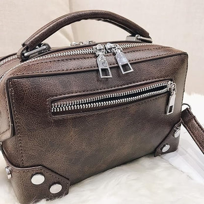 LEONIE | Dames Schoudertas Leer – Vintage Look Met Modern Gemak