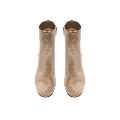 INARIA | Tijdloze Enkellaarzen Met Suede Look en Rits - Chic, Elegant & Comfortabel