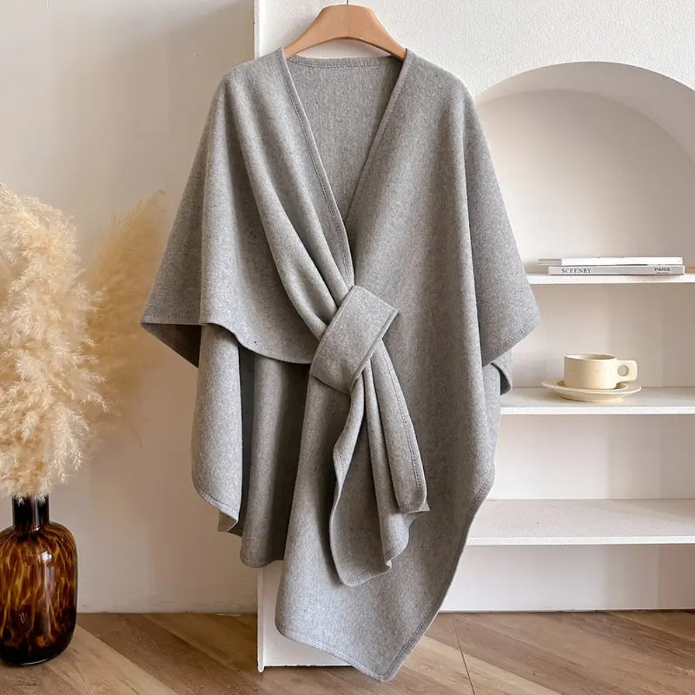 Winddichte Poncho Voor Dames | Warme Chic Shawl Voor Herfst En Winter