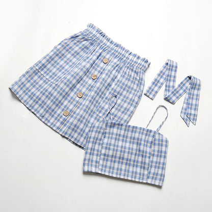 CHRISTOL | Elegante Geruite Zomer Set Voor Dames - Stijlvol, Comfortabel & Modieus