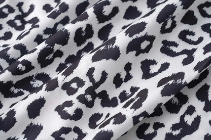 NALA | Panter Print Maxi Jurk Met Flatterende Taille - Elegant, Luchtig & Stijlvol