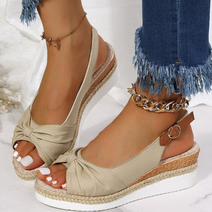 TALINE | Verfijnde Zomersandalen Voor Dames met Open Teen & Comfortabele Krukzool