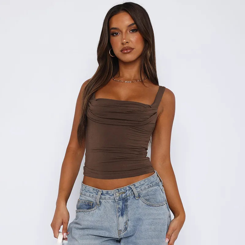 LIVIA | Chique Gerimpelde Dames Top – Comfortabel, Casual, Stijlvol