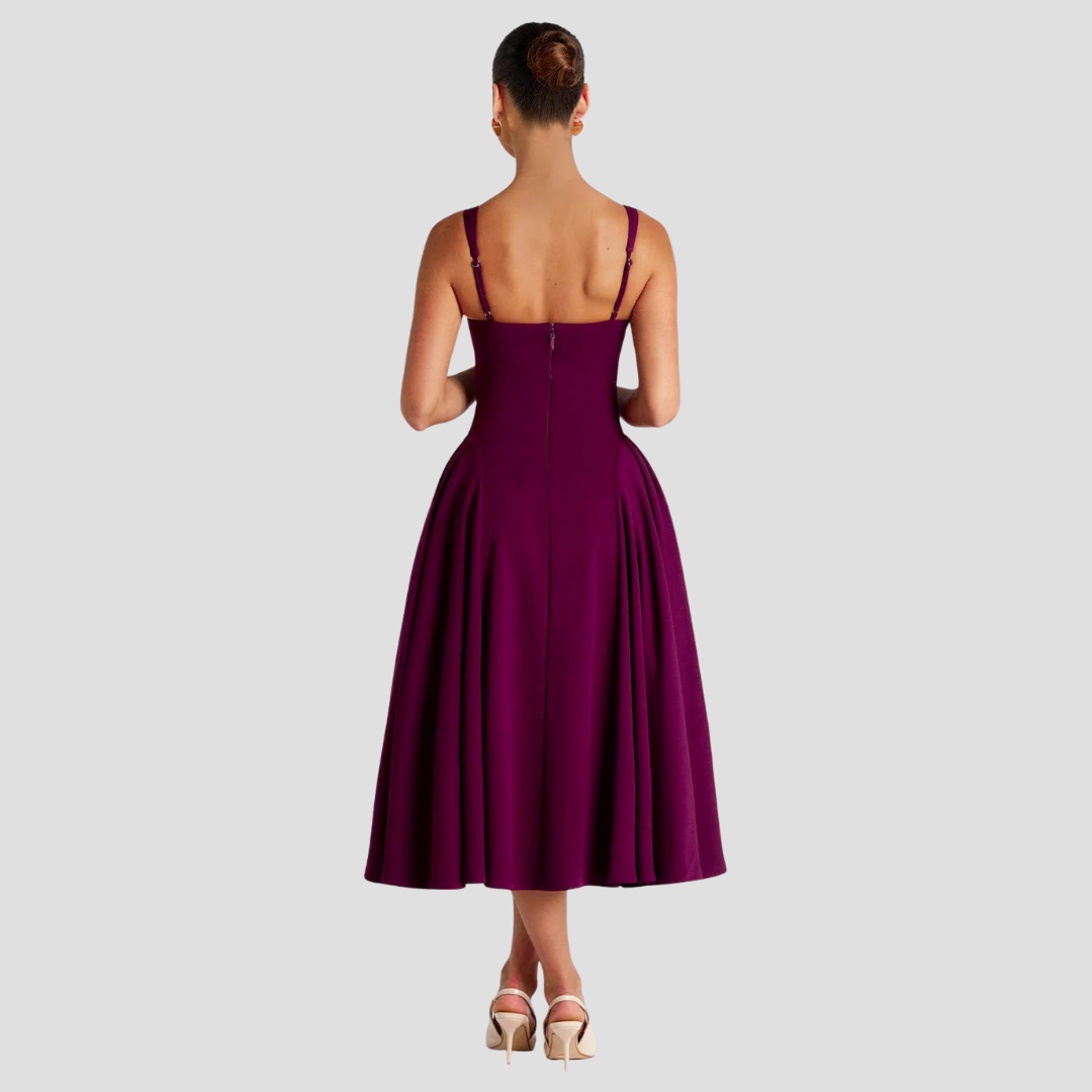 Plissé midi jurk | elegant en vrouwelijk voor elke gelegenheid