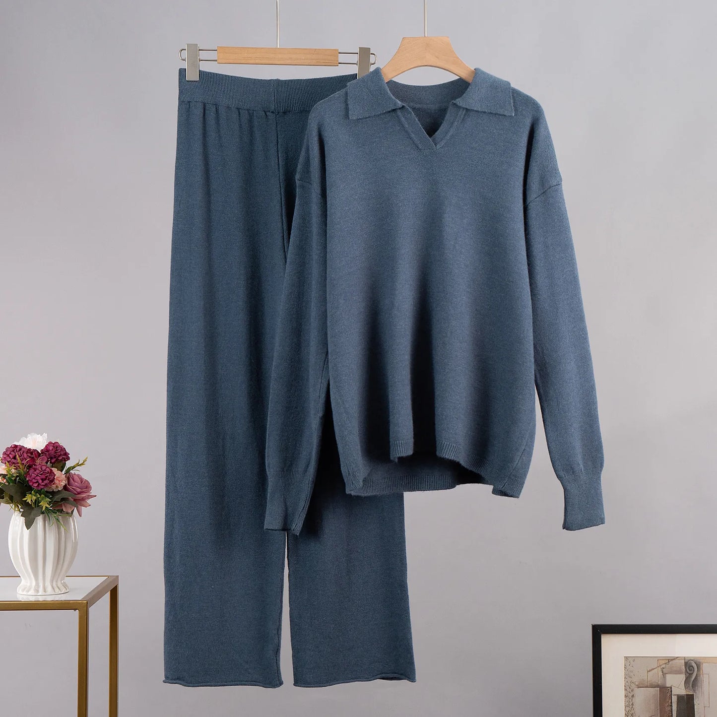 DANIEK | Gebreide Dames Set Met Losse Pasvorm & Toch Luxe Uitstraling - Stijlvol & Comfortabel
