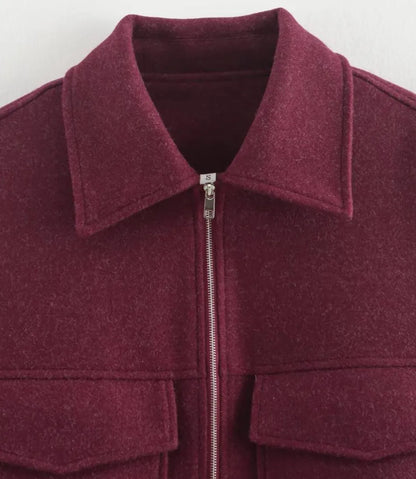 FELICE | Casual Korte Tussen Jas Voor Dames Met Zak Design - Modieus & Comfortabel