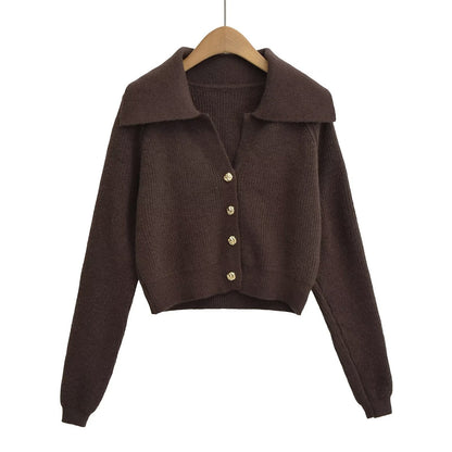 LIVIA | Gebreid Damesvest Met Kraag En Metalen Knoopjes – Elegant, Warm & Veelzijdig