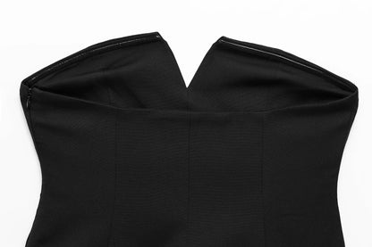 MILA | Luxe Strapless Dames Top Met V-Hals En Antislip Detail – Elegant, Comfortabel & Blijft Perfect Zitten
