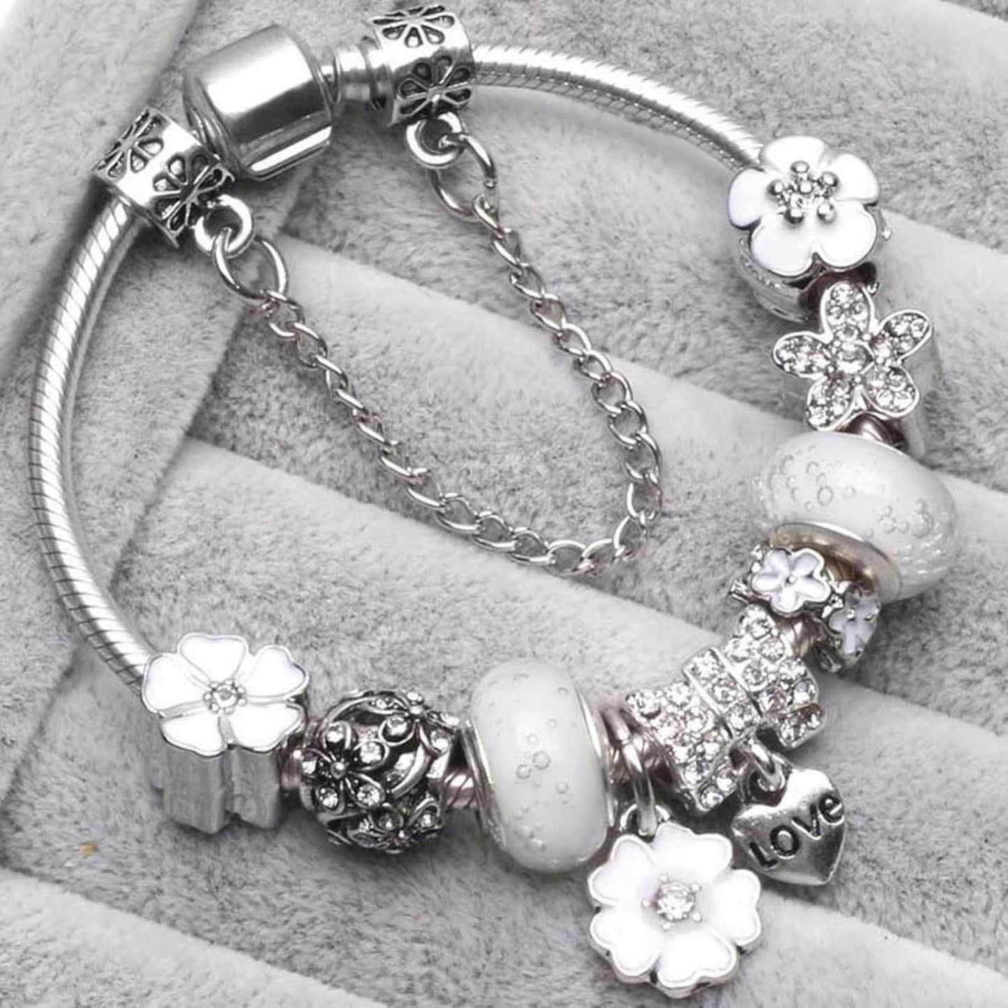 925 Sterling Zilveren Armband Met Bloemen Charms | Tijdloze Luxe Voor Elke Gelegenheid