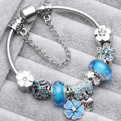 925 Sterling Zilveren Armband Met Bloemen Charms | Tijdloze Luxe Voor Elke Gelegenheid