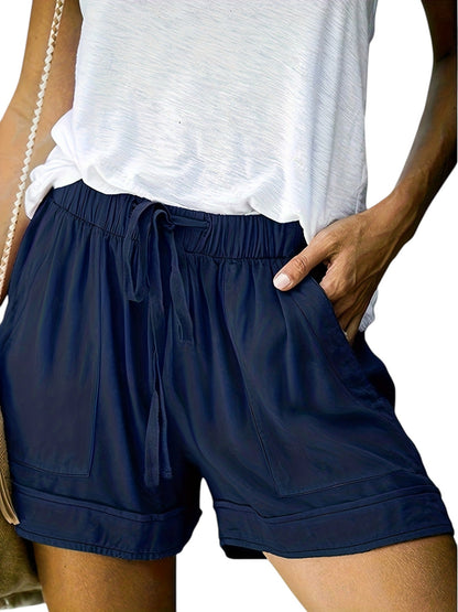 LEONA | Luchtige Dames Zomer Shorts met Elastische Tailleband & Zakken - Luchtig & Zomers