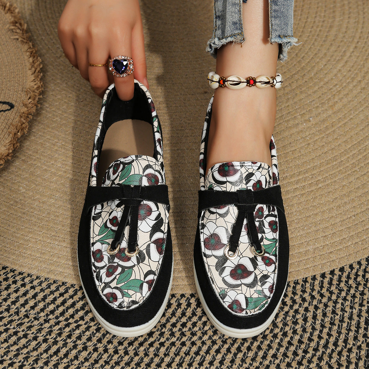 TESSA | Comfortabele Damesloafers – Uniek Design in Luipaard, Artistiek of Slangenprint