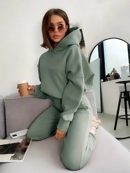 LANA | Dames Oversized Joggingset Met Hoodie – Ultiem Comfort Voor Thuis & Onderweg