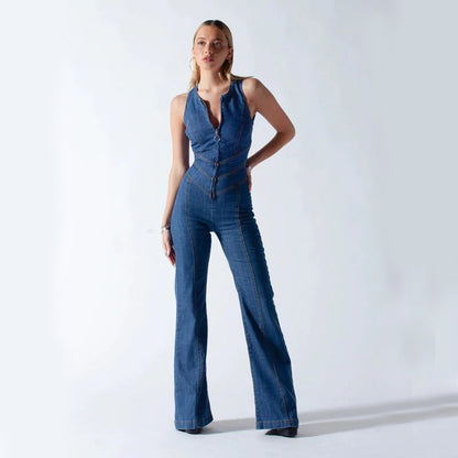 MANON | Denim Jumpsuit – Tijdloos, stijlvol & perfect gevormd!