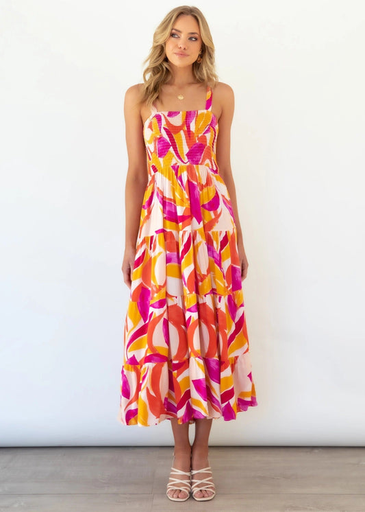 AMOR | Kleurrijke Zomerjurk Voor Dames - Verfijnd & Stijlvol