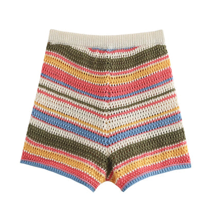 LIN | Elegant Gekleurd Gehaakte Zomer Set Voor Dames - Luchtig , Stijlvol & Comfortabel