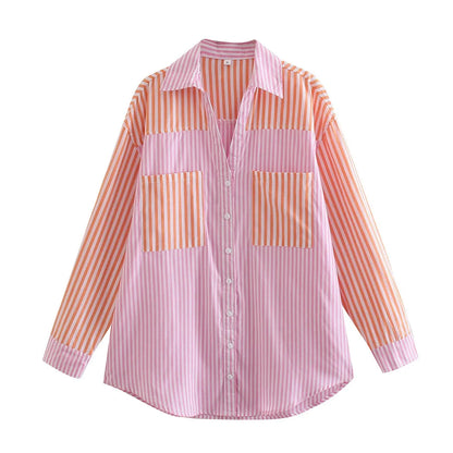 MILLE | Gestreepte Zomerset Voor Dames - Blouse + Short - Elegant & Zomers