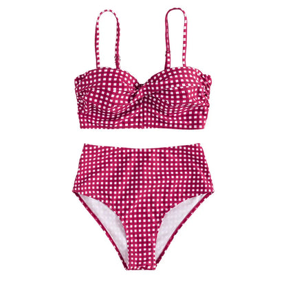ANGELINA | Flatterende Bikini Voor Dames Met Witte Accenten - Slank Makend, Stijlvol & Comfortabel