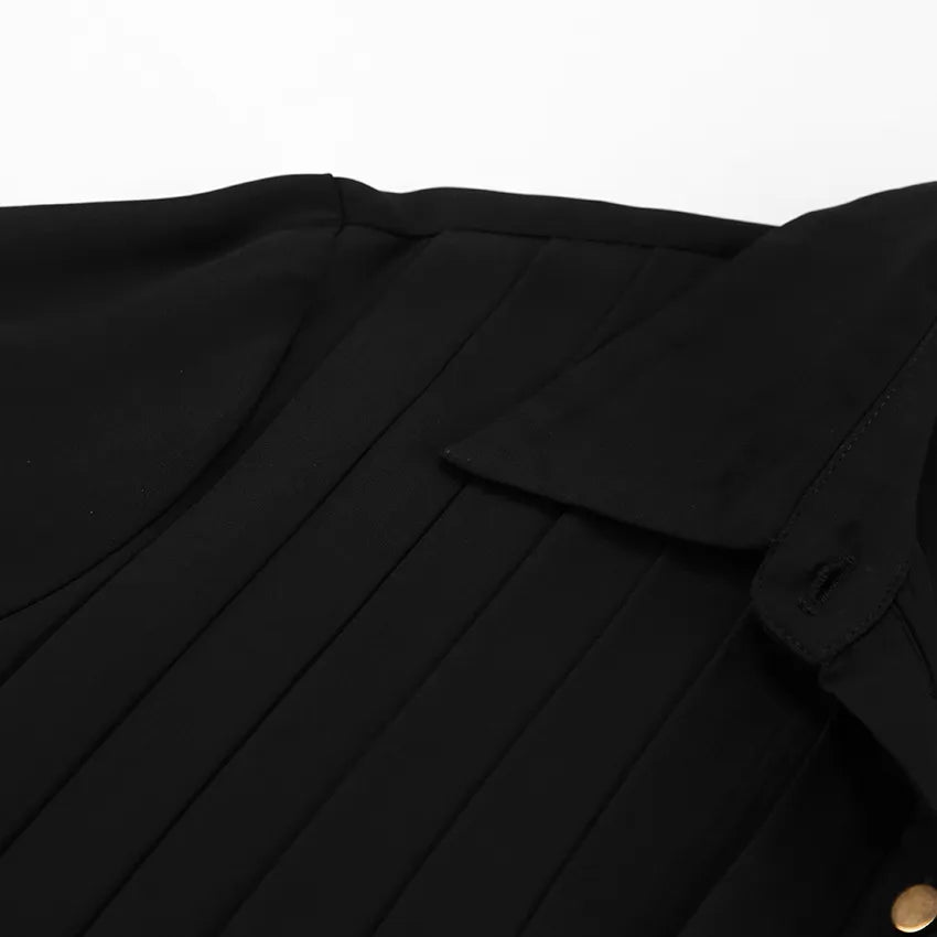 VEDA | Chique Dubbel Laags Blouse Met Crop Design & Bedekte Buik - Stijlvol, Klassiek & Zelfverzekerd