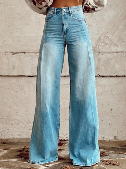 Wide Leg Denim Broek | Comfortabele Pasvorm & Trendy Silhouet