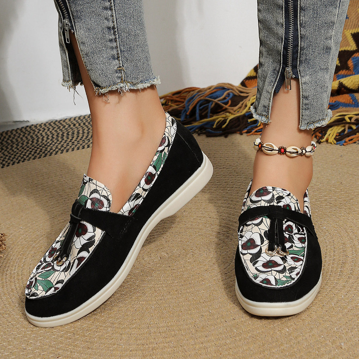 TESSA | Comfortabele Damesloafers – Uniek Design in Luipaard, Artistiek of Slangenprint