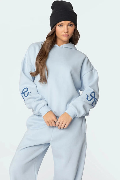 Dames Jogging Set met Strik Design - Luxe Comfort