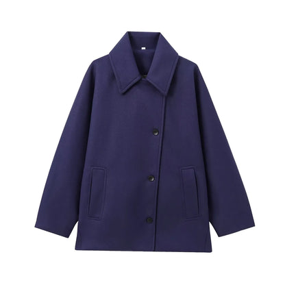 ISOLDE | Nette Wollen Damesjas / Trenchcoat – Tijdloze Elegantie en Warmte