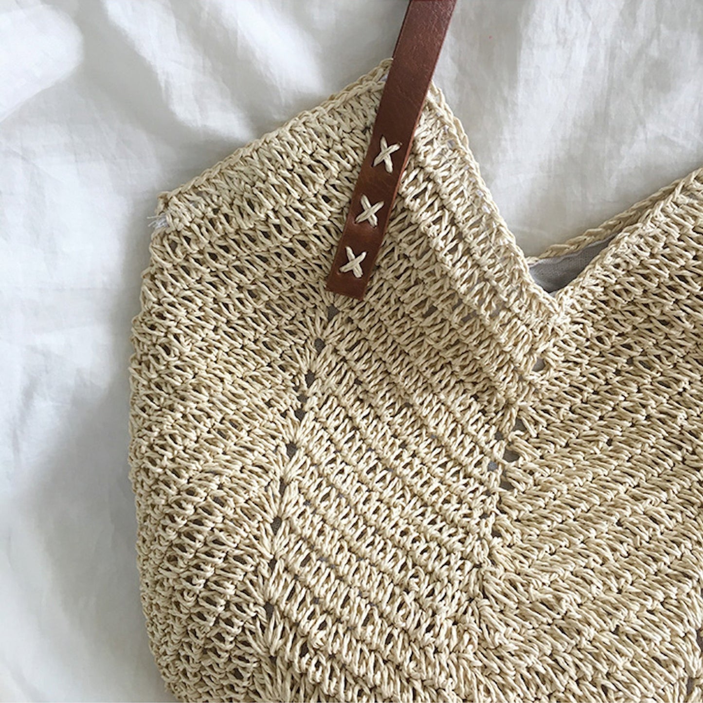 ZIVA | Elegante Gevlochten Strandtas Voor Dames - Zomers & Praktisch