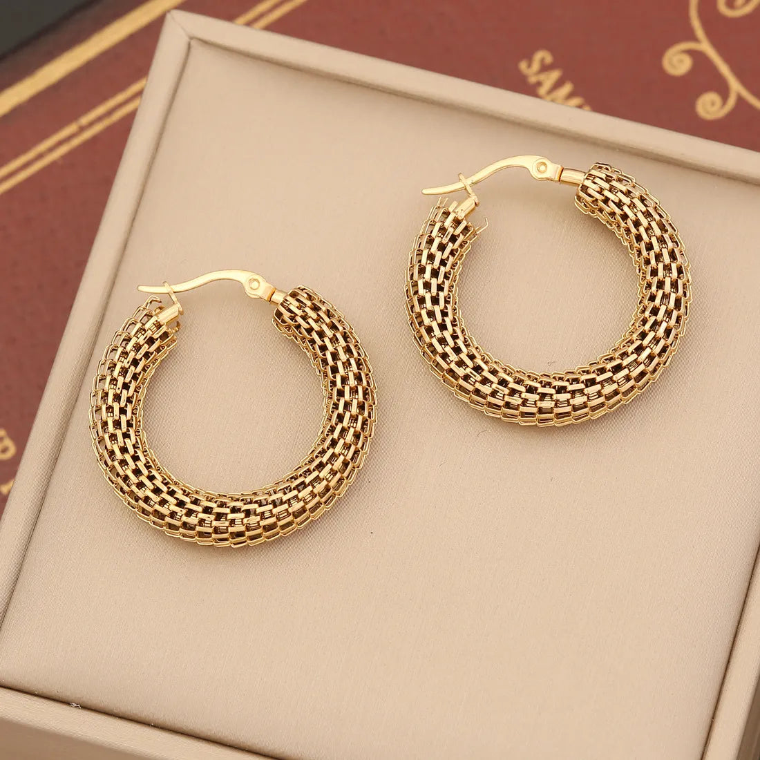 MIKA | Gouden Dames Oorringen in Luxe Vintage Style - Stijlvol, Luxe & Elegant