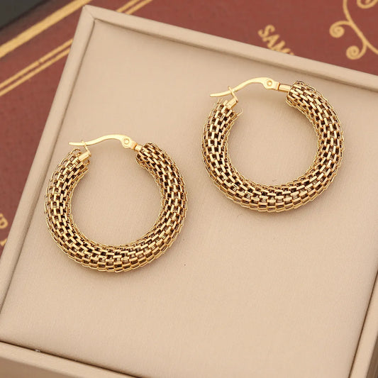 MIKA | Gouden Dames Oorringen in Luxe Vintage Style - Stijlvol, Luxe & Elegant
