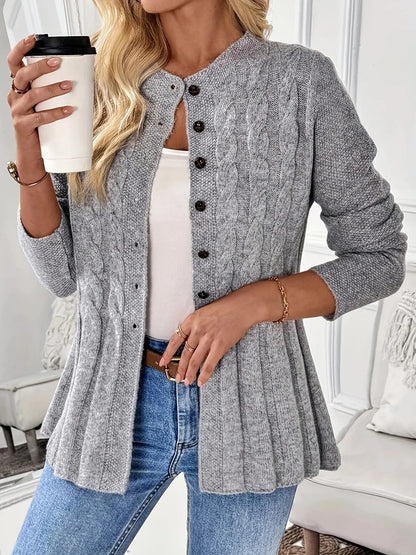 Gevlochten Gebreid Vest Dames – Warm, Stijlvol & Perfect Voor Koelere Dagen
