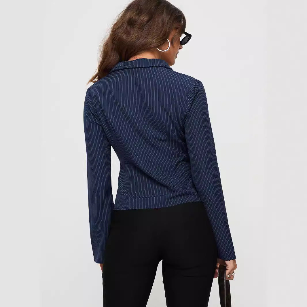 VIOLET | Flared Cuff Blouse – Elegant, Chic & Tijdloos