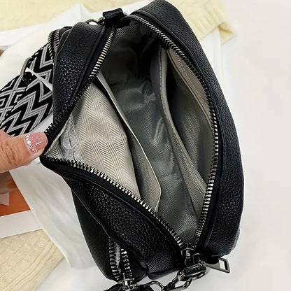 INÈS | Compacte Dames Crossbody Tas Met Brede Band – Praktisch, Chic & Ideaal Voor Onderweg