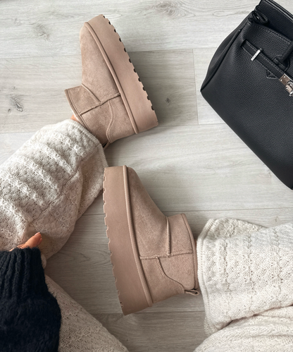 Warm Gevoerde Bruine Boots Dames – Warme Luxe Voor Koude Dagen