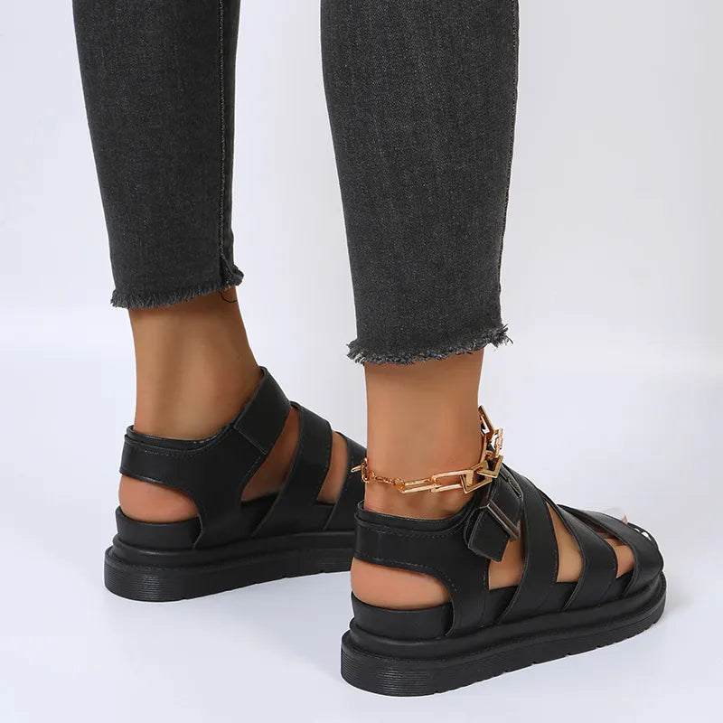AMIA | Verstelbare Sandalen Voor Dames Romeinse Stijl - Comfortabel, Stijlvol & Elegant