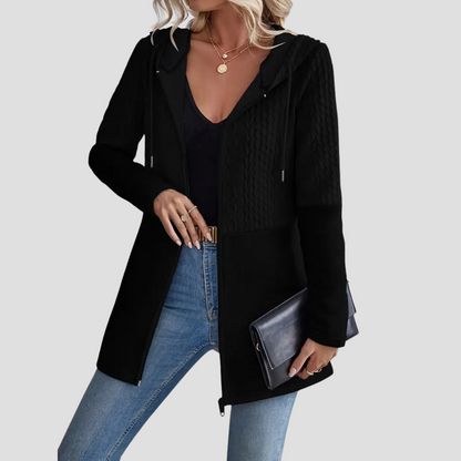 Lange Zip-Up Dames Hoodie Cardigan – Waar Comfort Luxe Ontmoet