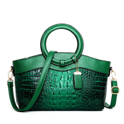 RAISA | Luxe Tas Vintage Tas Met Croco Textuur - Klassiek & Modieus
