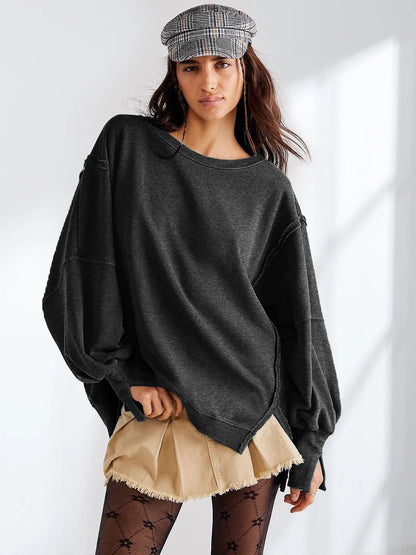 LIV | Oversized Damestrui Van Katoenmix – Casual, Comfortabel & Tijdloos Modieus