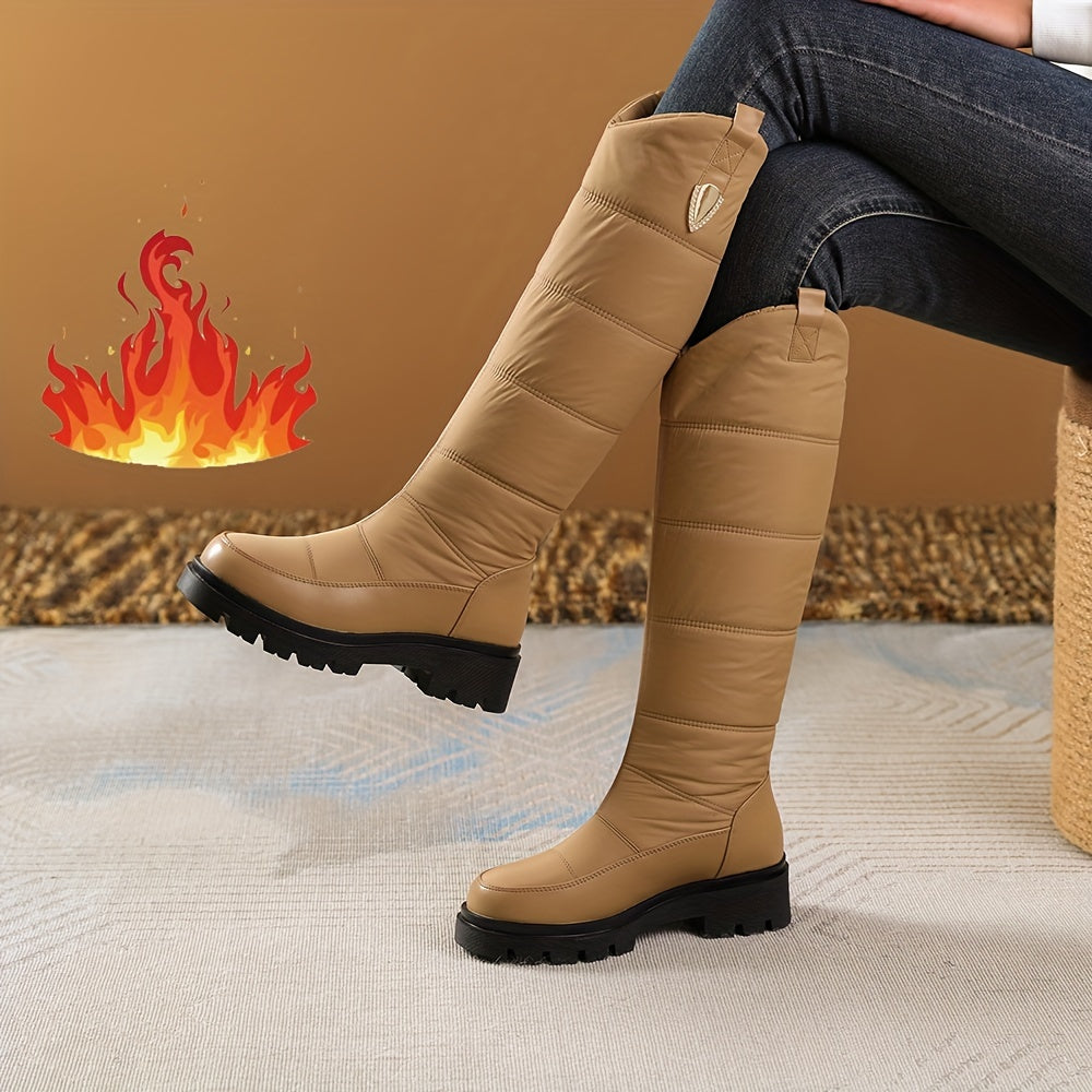 Warme Dames Winterlaarzen | Anti-Slip Halflange Laarzen Met Dikke Zool & Comfortabele Steun