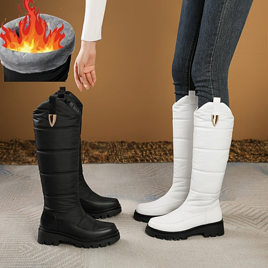 Warme Dames Winterlaarzen | Anti-Slip Halflange Laarzen Met Dikke Zool & Comfortabele Steun