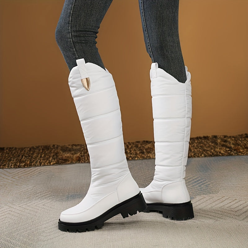Warme Dames Winterlaarzen | Anti-Slip Halflange Laarzen Met Dikke Zool & Comfortabele Steun