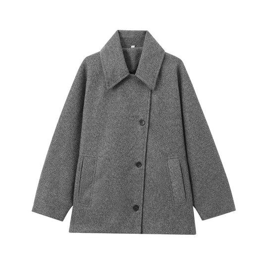 ISOLDE | Nette Wollen Damesjas / Trenchcoat – Tijdloze Elegantie en Warmte