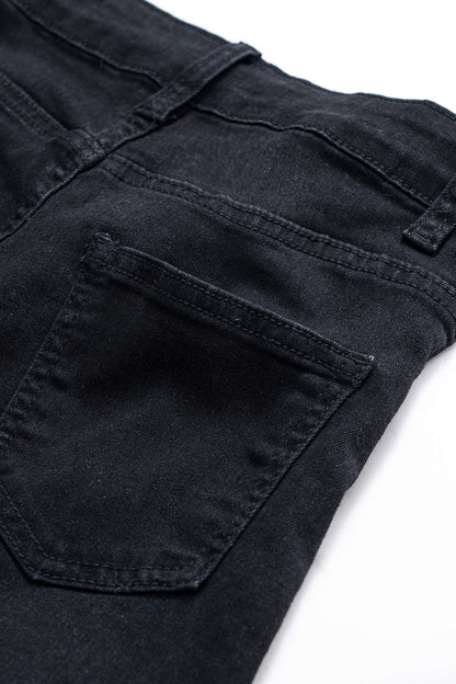 LORIE | High Waist Dames Denim Broek Met Transparante Kant Wijde Pijpen – Gedurfd, Modieus & Ideaal Voor Avonden Uit Of Festivals
