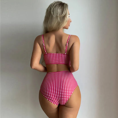 ANGELINA | Flatterende Bikini Voor Dames Met Witte Accenten - Slank Makend, Stijlvol & Comfortabel