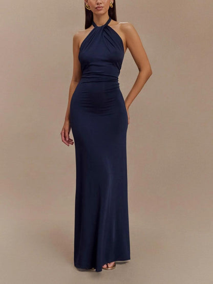 AMELIE | Elegante Maxi-Jurk Met Een Hoge Halslijn – Tijdloos, Stijlvol & Perfect Voor Speciale Gelegenheden