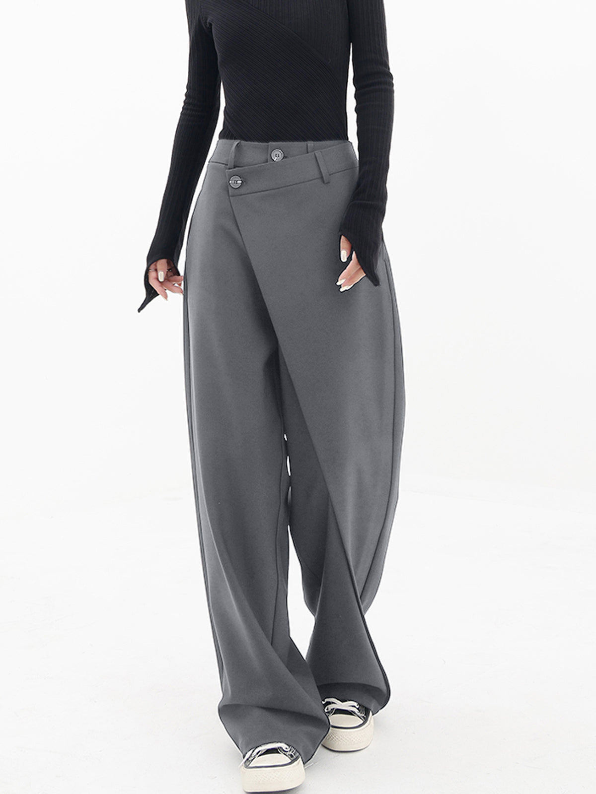 SADE | Dames Panthalon Met asymmetrische Sluiting - Chic, Modieus & Comfortabel