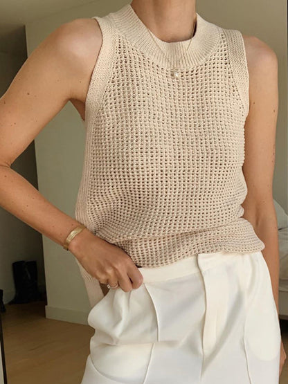 ESTHER | Gebreide Zomer Top Voor Dames - Luchtig, Stijlvol & Comfortabel