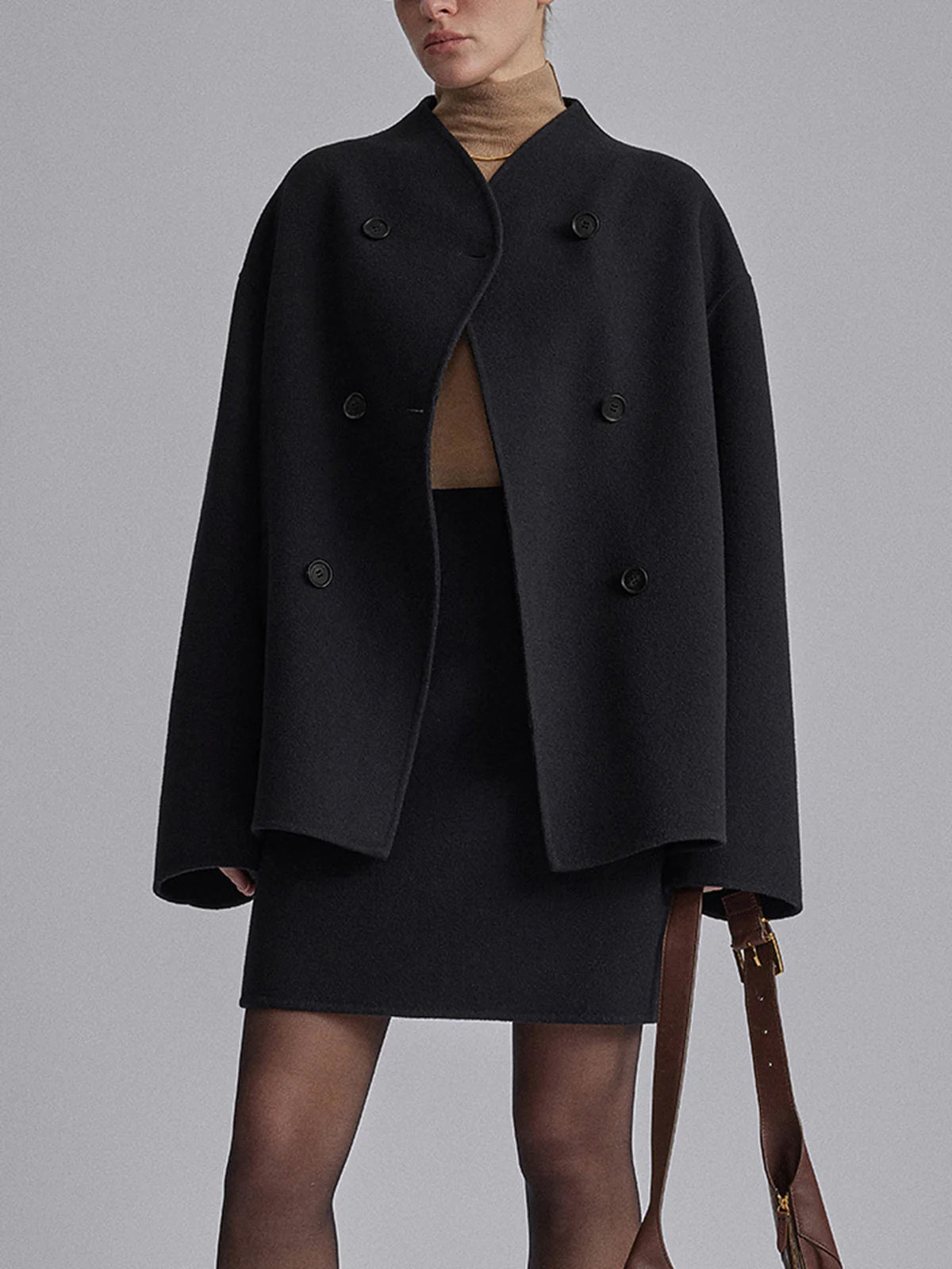 ELVIRA | Stijlvolle Oversized Tussenjas Dames Met Knopen – Tijdloze Klasse Voor Elke Dag