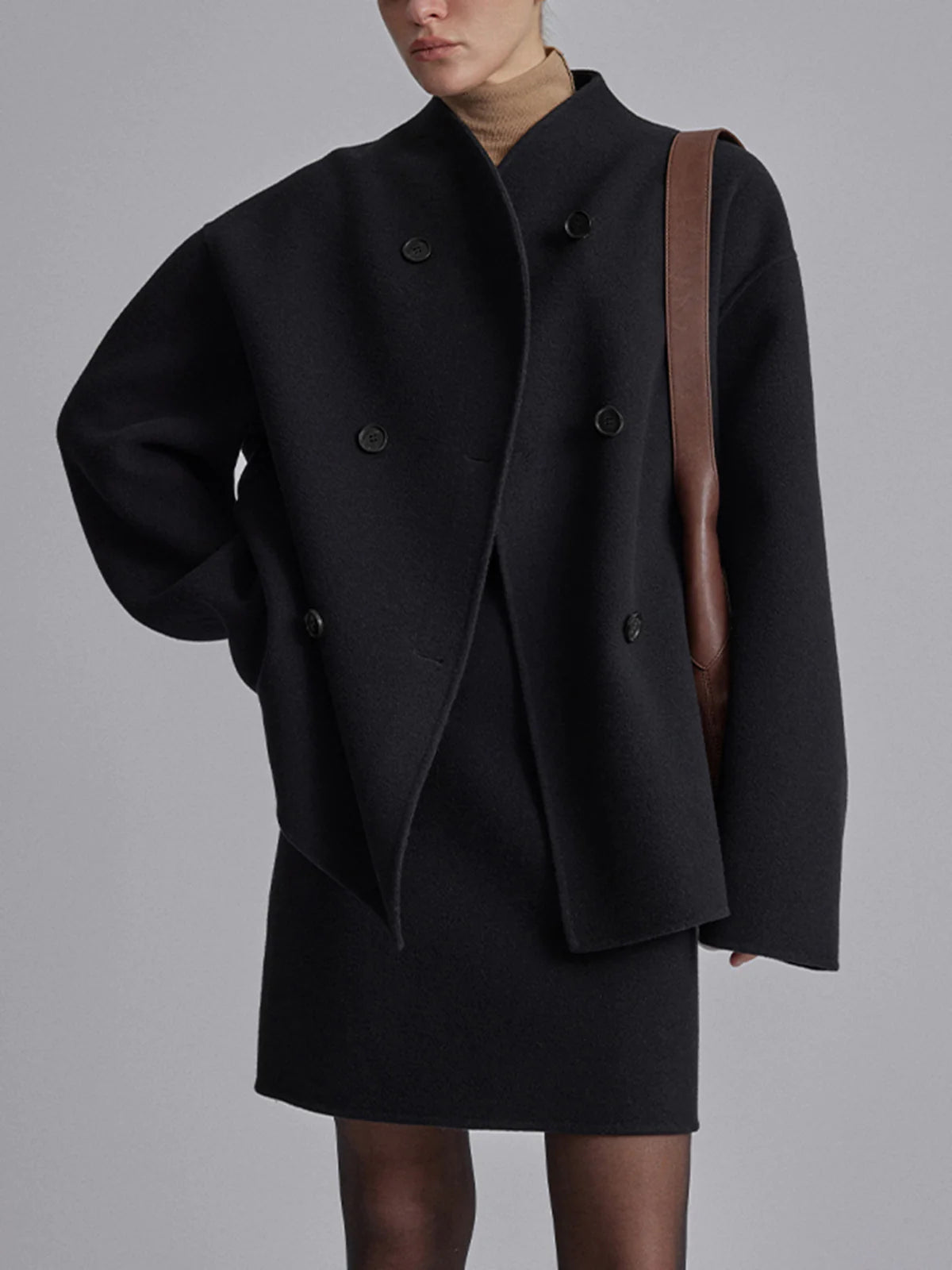 ELVIRA | Stijlvolle Oversized Tussenjas Dames Met Knopen – Tijdloze Klasse Voor Elke Dag